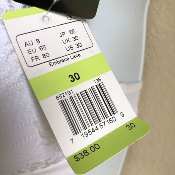 Wacoal NWT bra the embrace lace soft cup wireless style 852191 30 A B XS - Picture 10 of 16